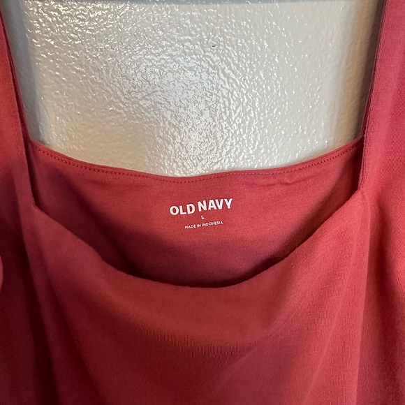 Old Navy - Square Neckline Bodysuit - Dark Coral - Large - Picture 4 of 4